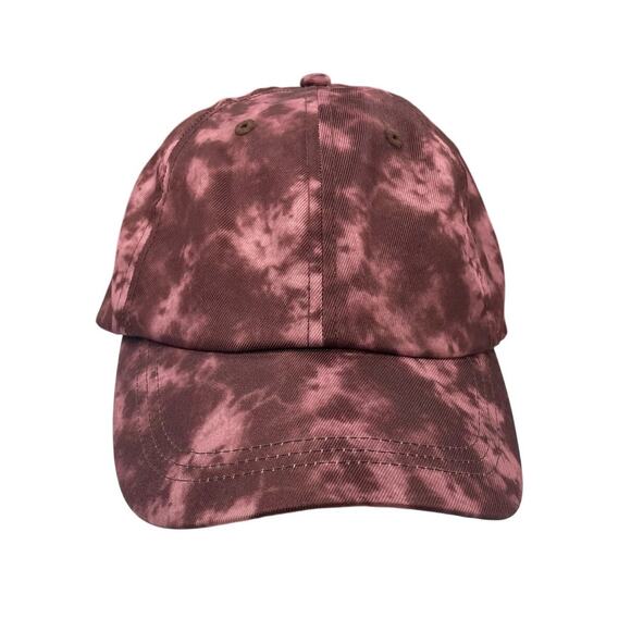 Apana Burgundy Pink Tie Dye Sporty Athletic Baseball Cap Womens One Size AS IS - Picture 1 of 8